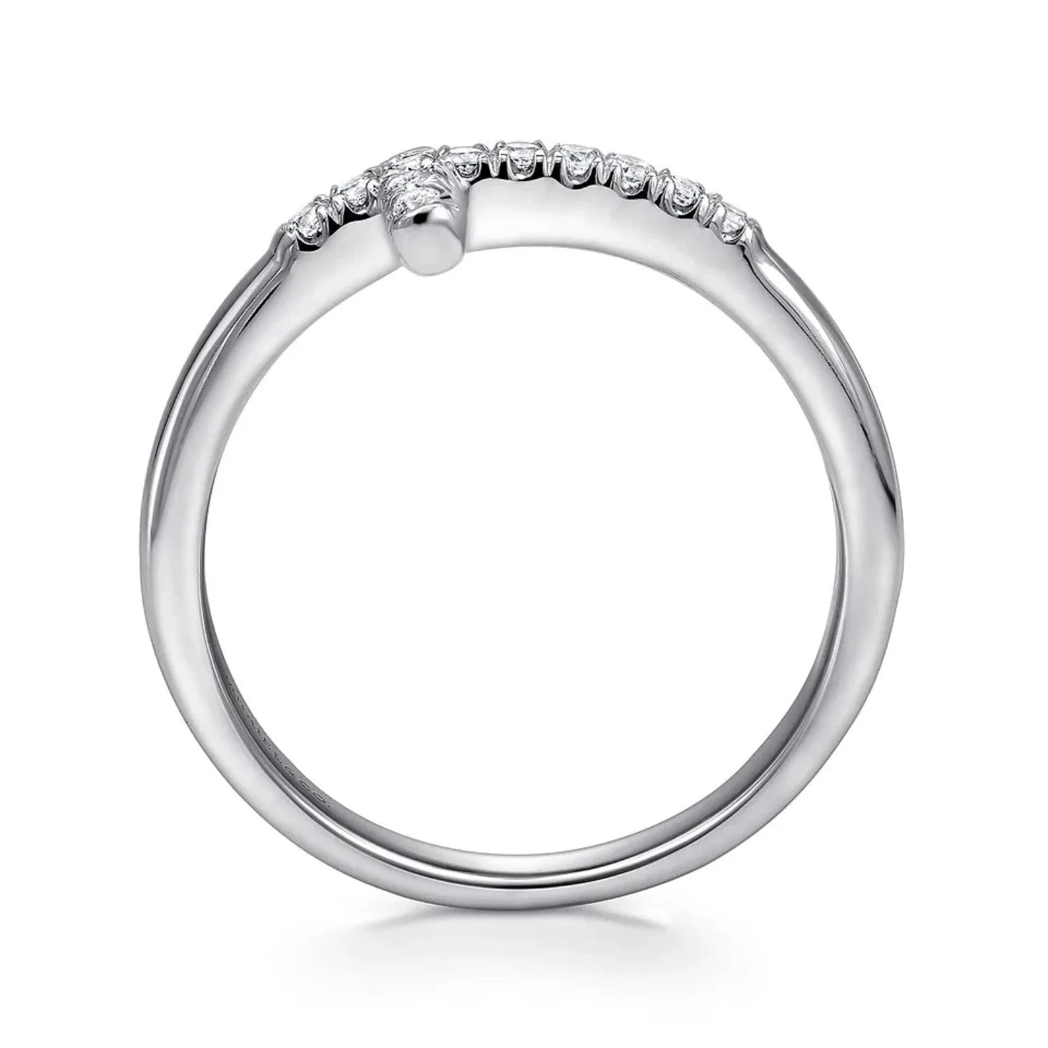 Gabriel & Co. Sideways Diamond Cross Ring