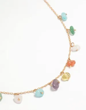 Gold Frangipani Necklaces 3-Pack