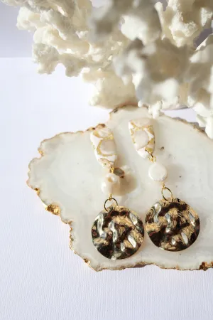 Golden Pearl Beauty Dangles