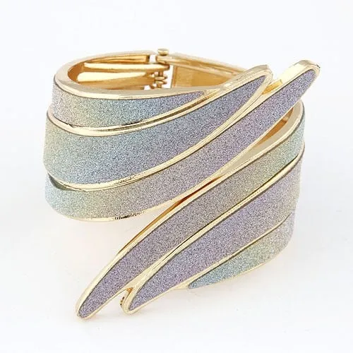 Gradient Angel Wing Punk Bangle