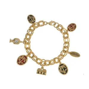 Grand Central Goldtone Multi-Charm Bracelet