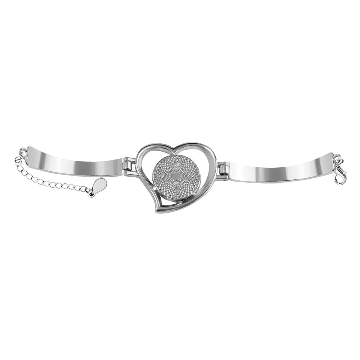 Grim Reaper Heart Shaped Round Bracelet