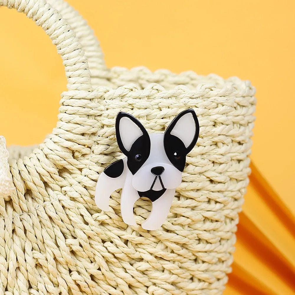 Handmade Fashion Acrylic Dog Brooches For Women