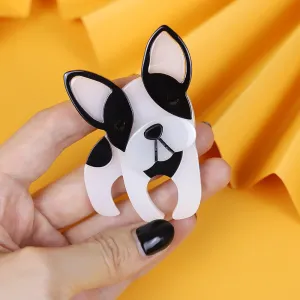 Handmade Fashion Acrylic Dog Brooches For Women