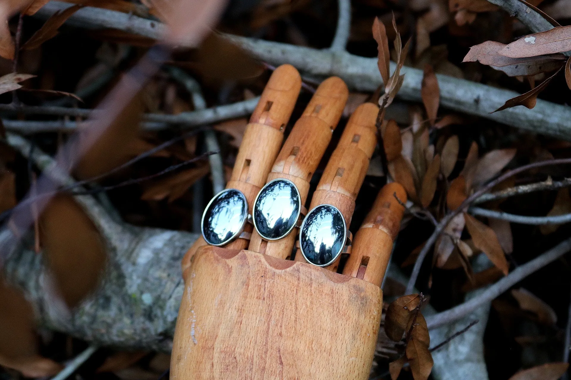 Hematite Rings