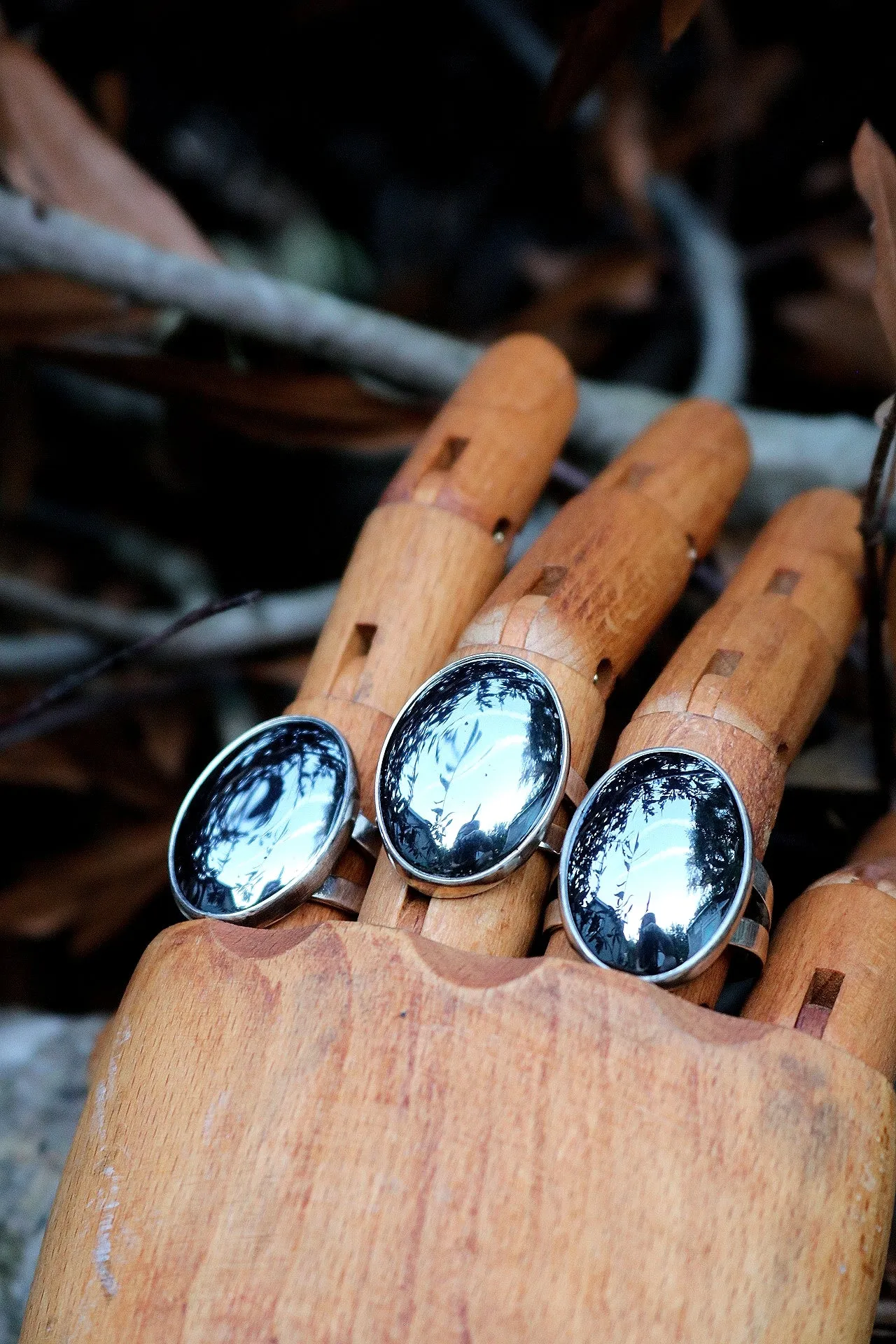 Hematite Rings
