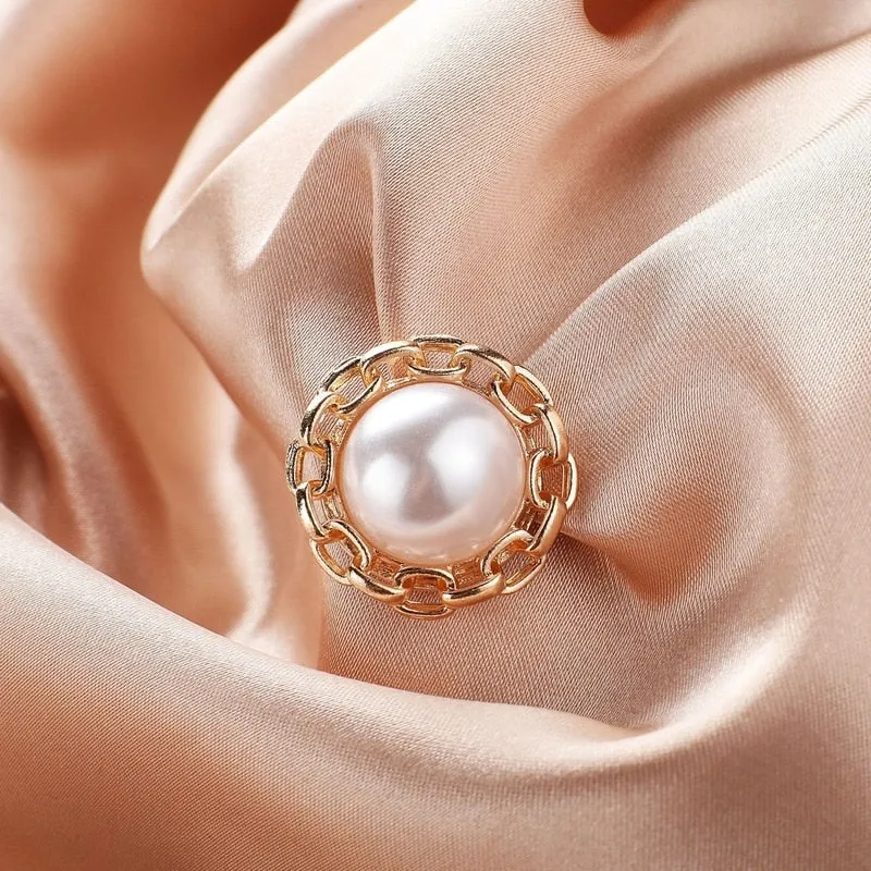 High-end Crystal Flower Magnet Brooches
