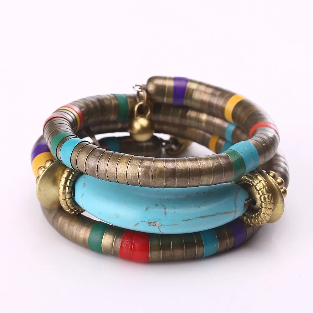 Hot Style Turquoise Snake Bone Bracelet