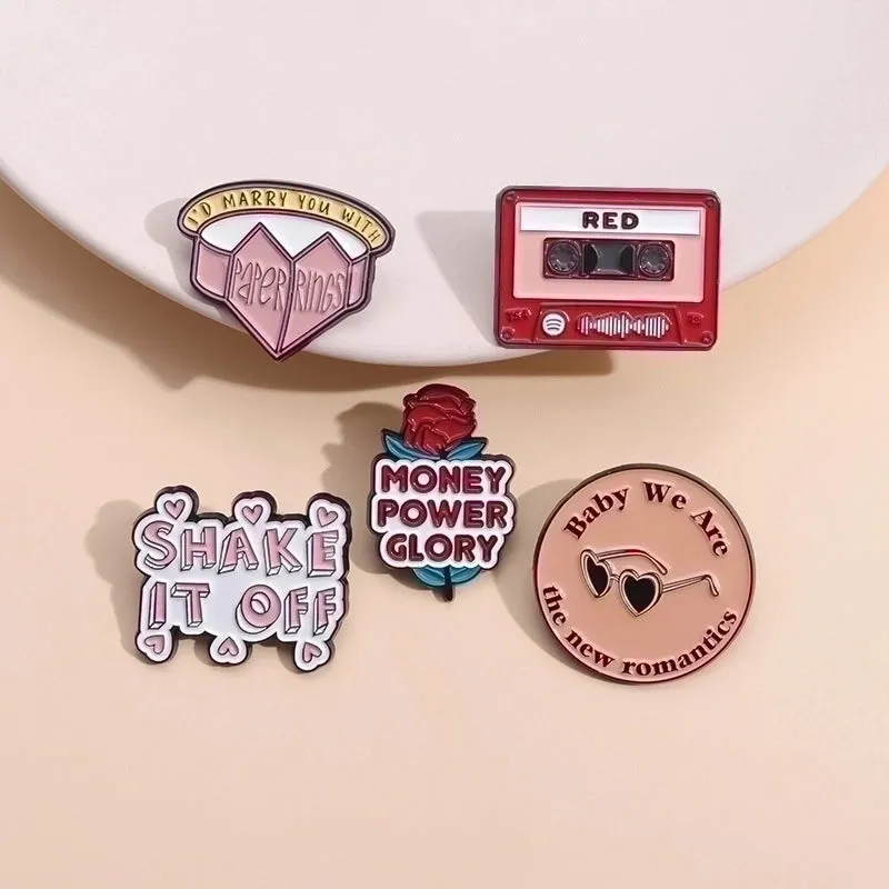 IG Style Cartoon Style Pin Letter Alloy Stoving Varnish Unisex Brooches