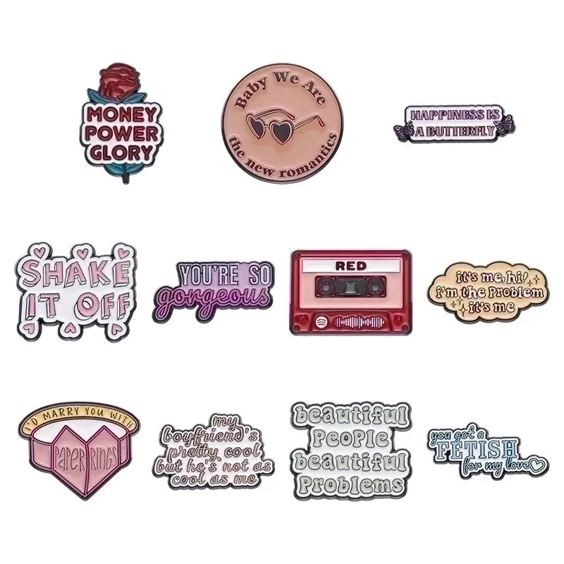 IG Style Cartoon Style Pin Letter Alloy Stoving Varnish Unisex Brooches