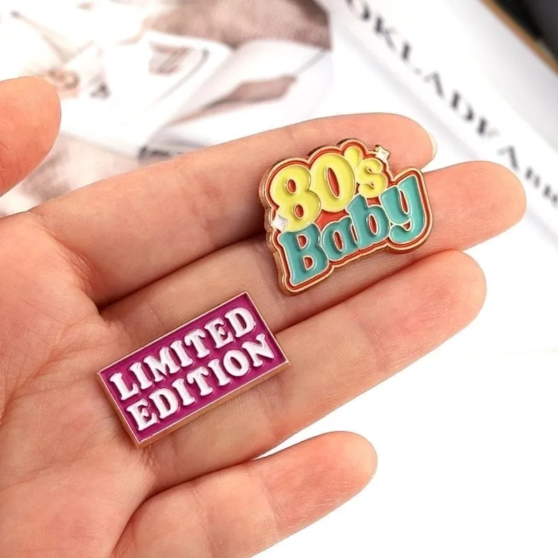 IG Style Simple Style Pin Letter Flower Alloy Stoving Varnish Unisex Brooches