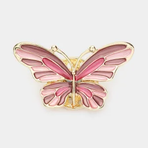 iLLASPARKZ Colored Metal Butterfly Magnetic Brooch