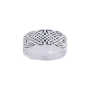 In the verge of an amazing story ~ Celtic Knotwork Sterling Silver Ring TR671