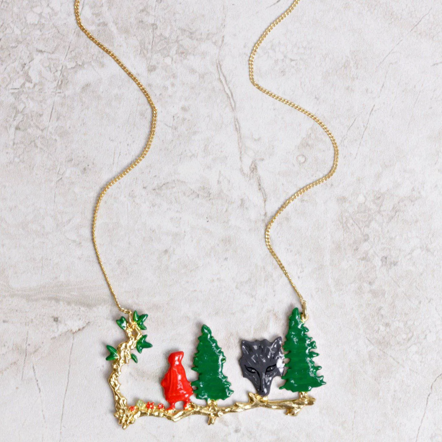 Into the Woods Bar Necklace