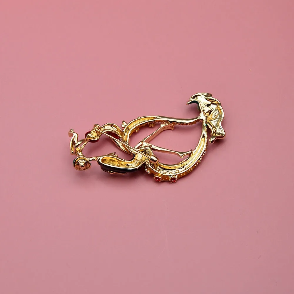 Kissing Lover Brooches For Women Wedding Pin Romantic Style Fashion Jewelry Matte Brooch
