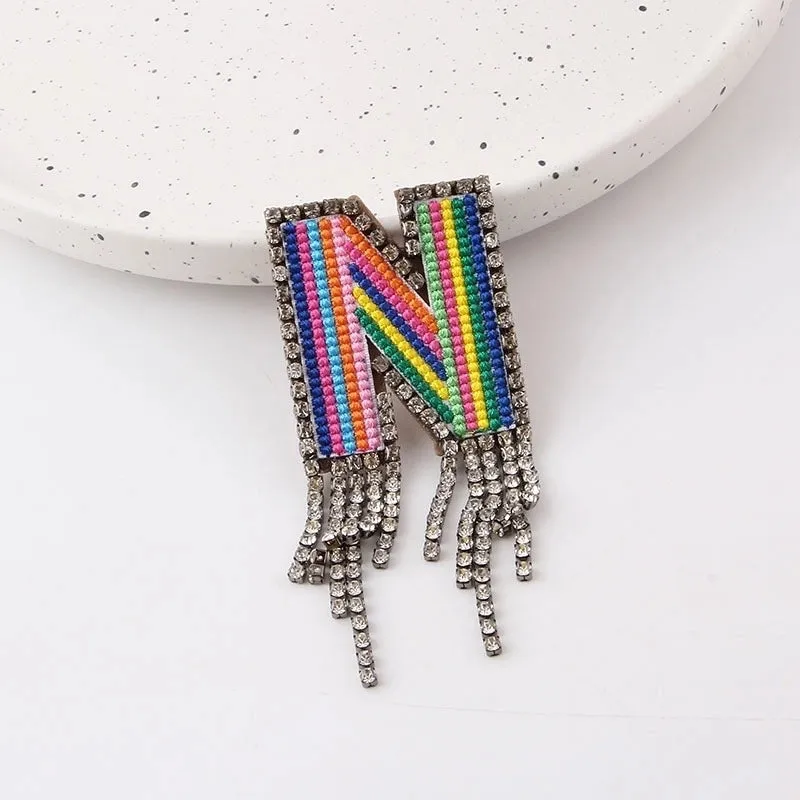 Korean Style Pin Letter Rhinestone Inlay Women'S Brooches