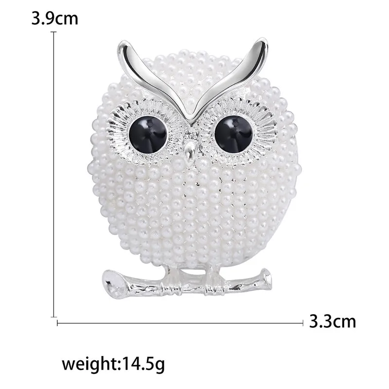 Korean Style Pin Owl Alloy Plating Alloy Women'S Brooches