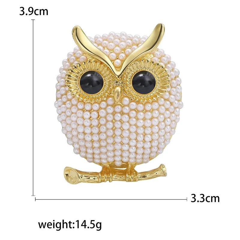 Korean Style Pin Owl Alloy Plating Alloy Women'S Brooches