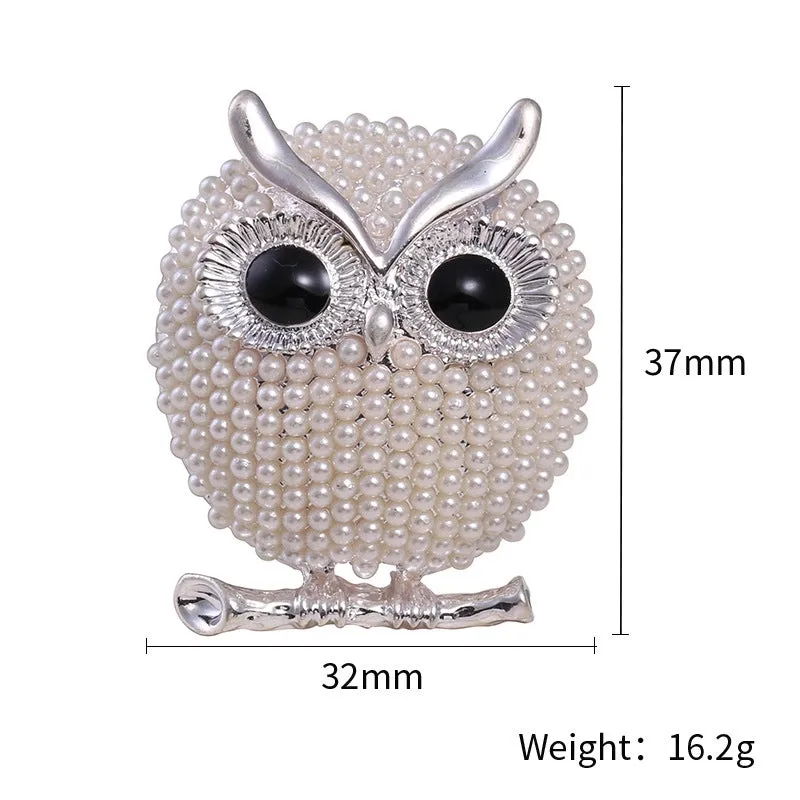 Korean Style Pin Owl Alloy Plating Alloy Women'S Brooches