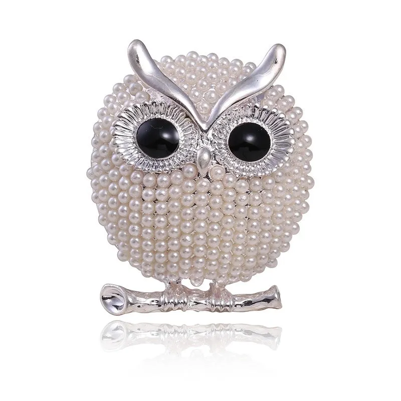 Korean Style Pin Owl Alloy Plating Alloy Women'S Brooches