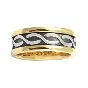 LADIES CELTIC SERPENT'S WAVE WEDDING BAND