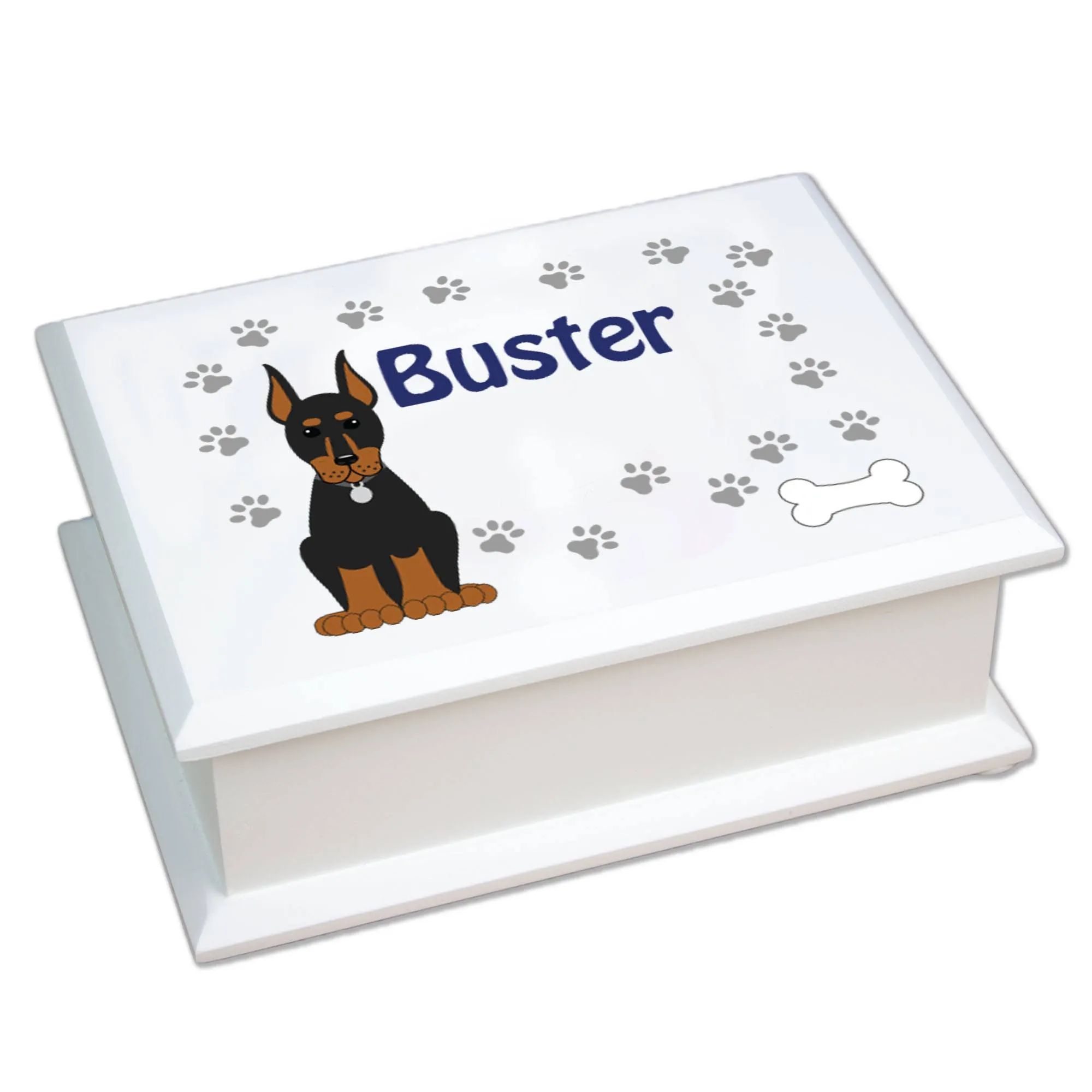 Lift Top Jewelry Box - Dog Breed