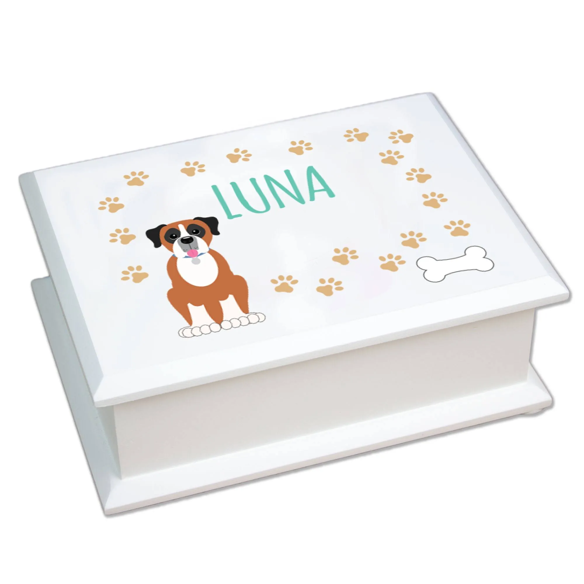 Lift Top Jewelry Box - Dog Breed