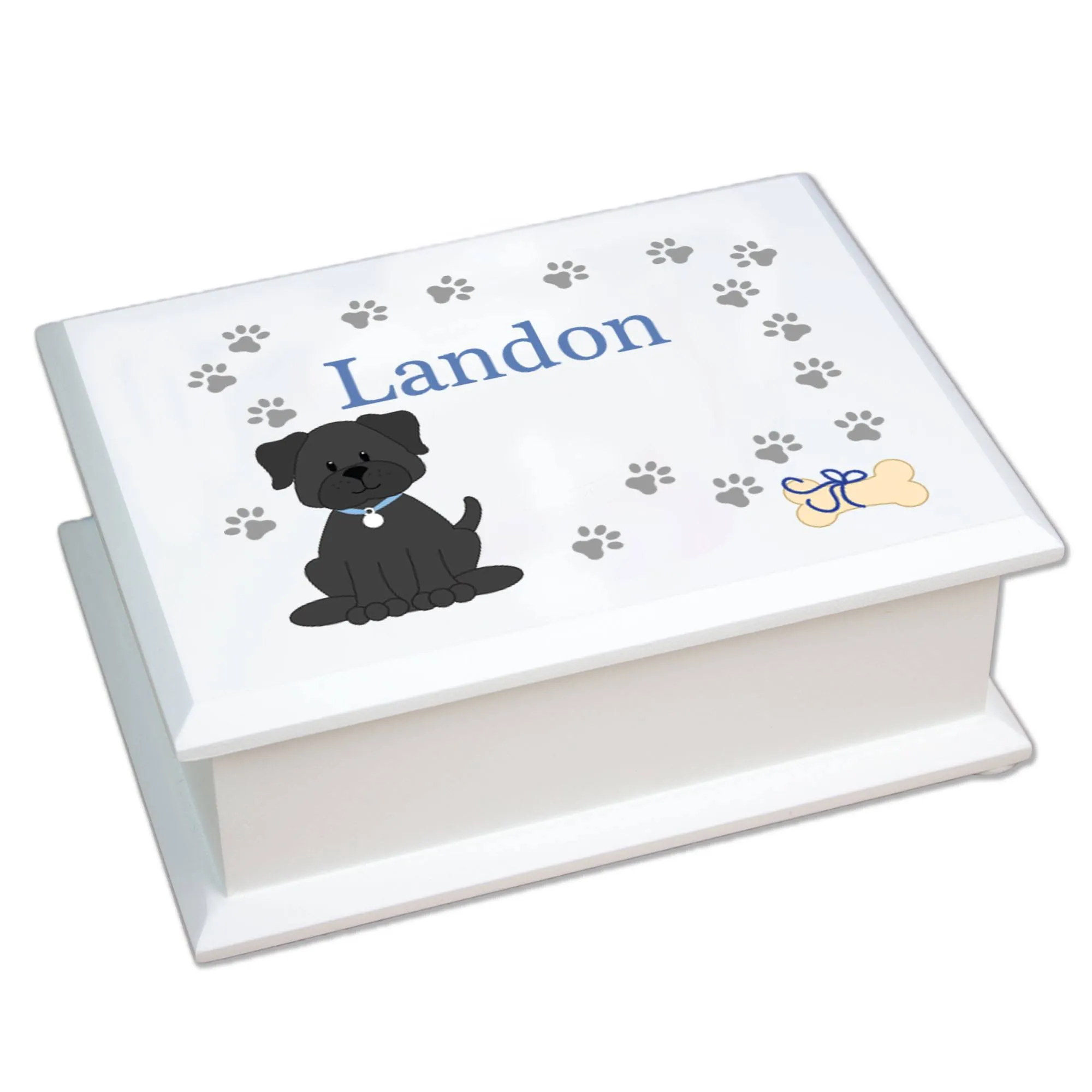 Lift Top Jewelry Box - Dog Breed