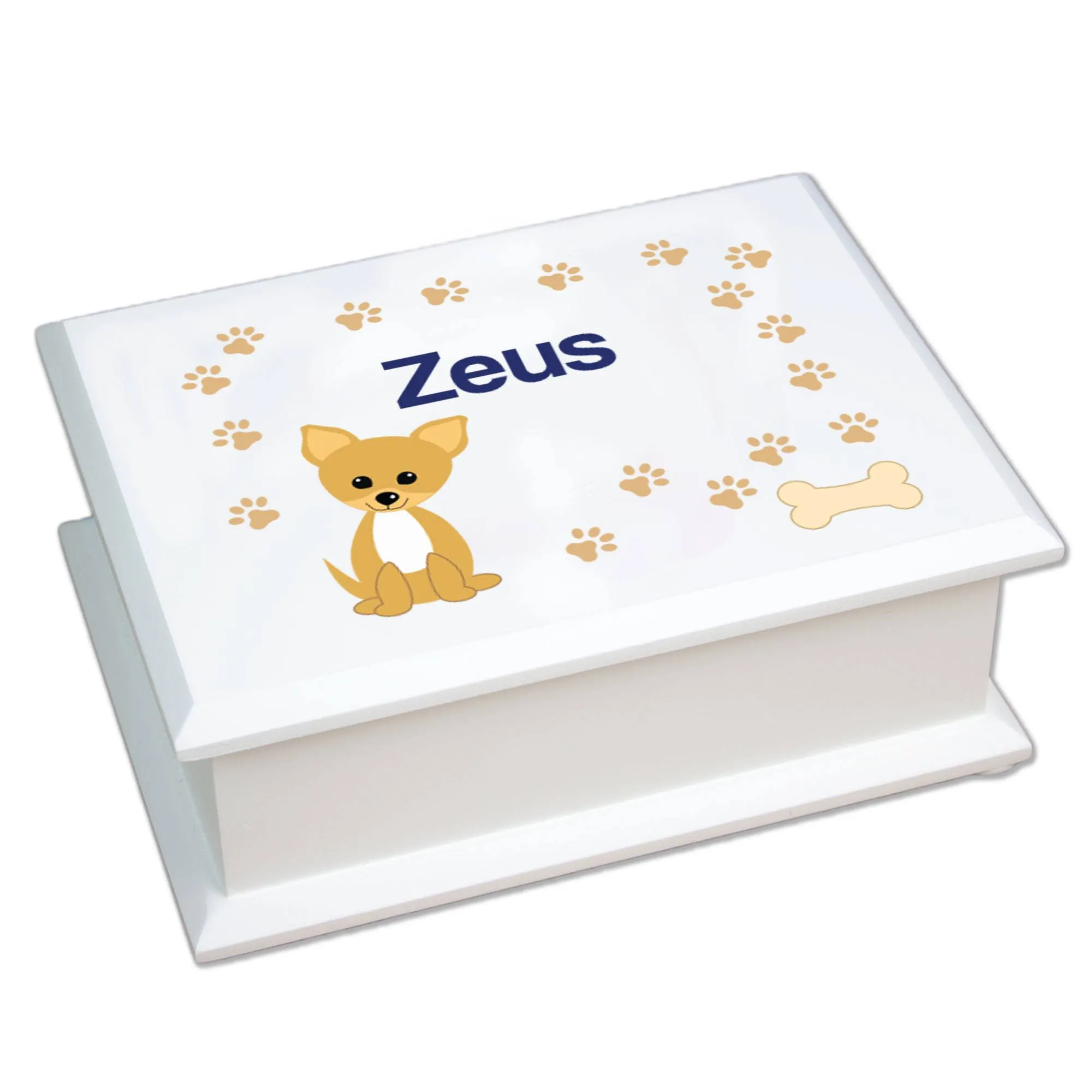 Lift Top Jewelry Box - Dog Breed