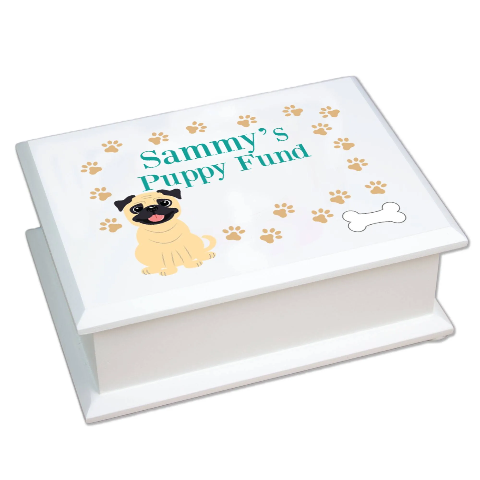 Lift Top Jewelry Box - Dog Breed