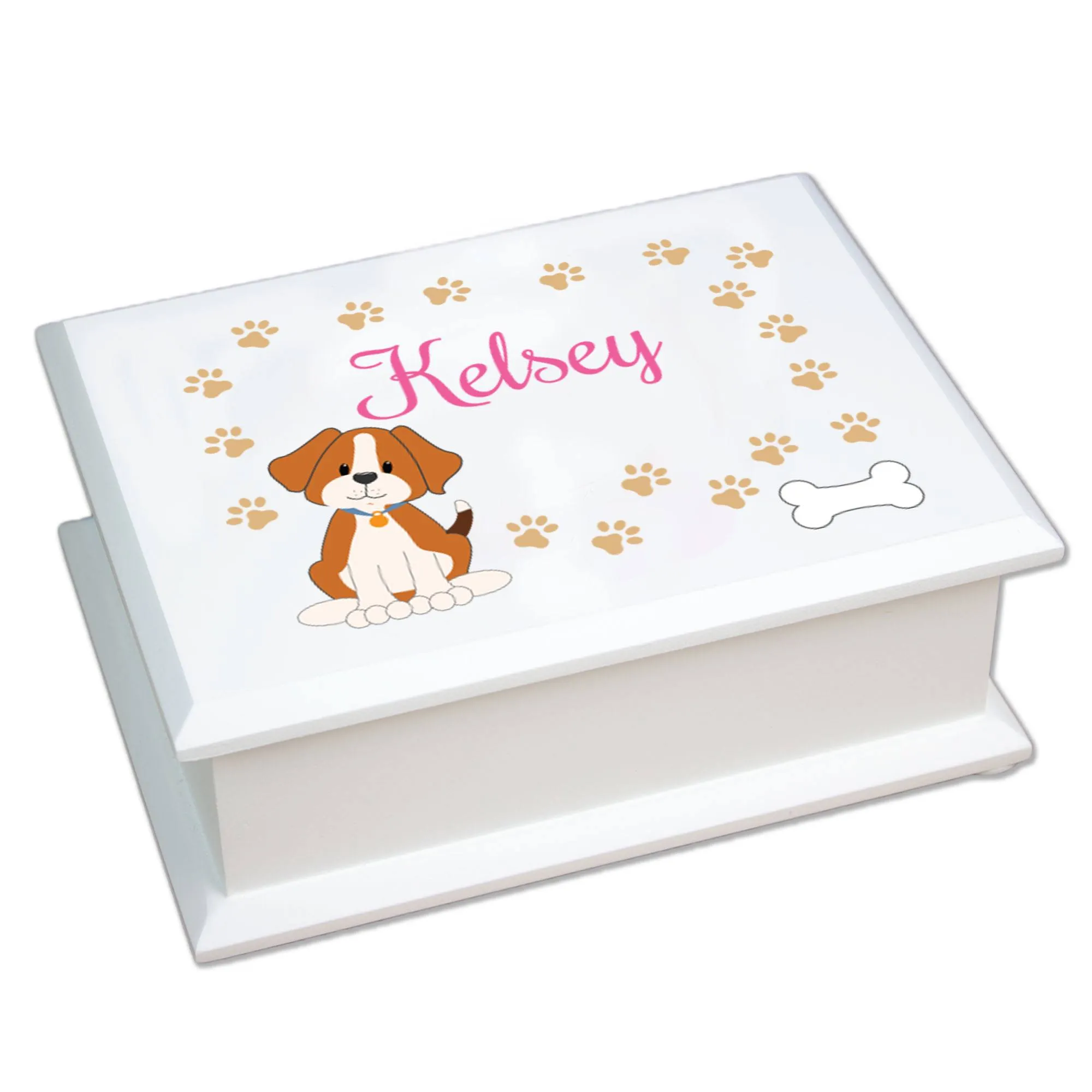 Lift Top Jewelry Box - Dog Breed
