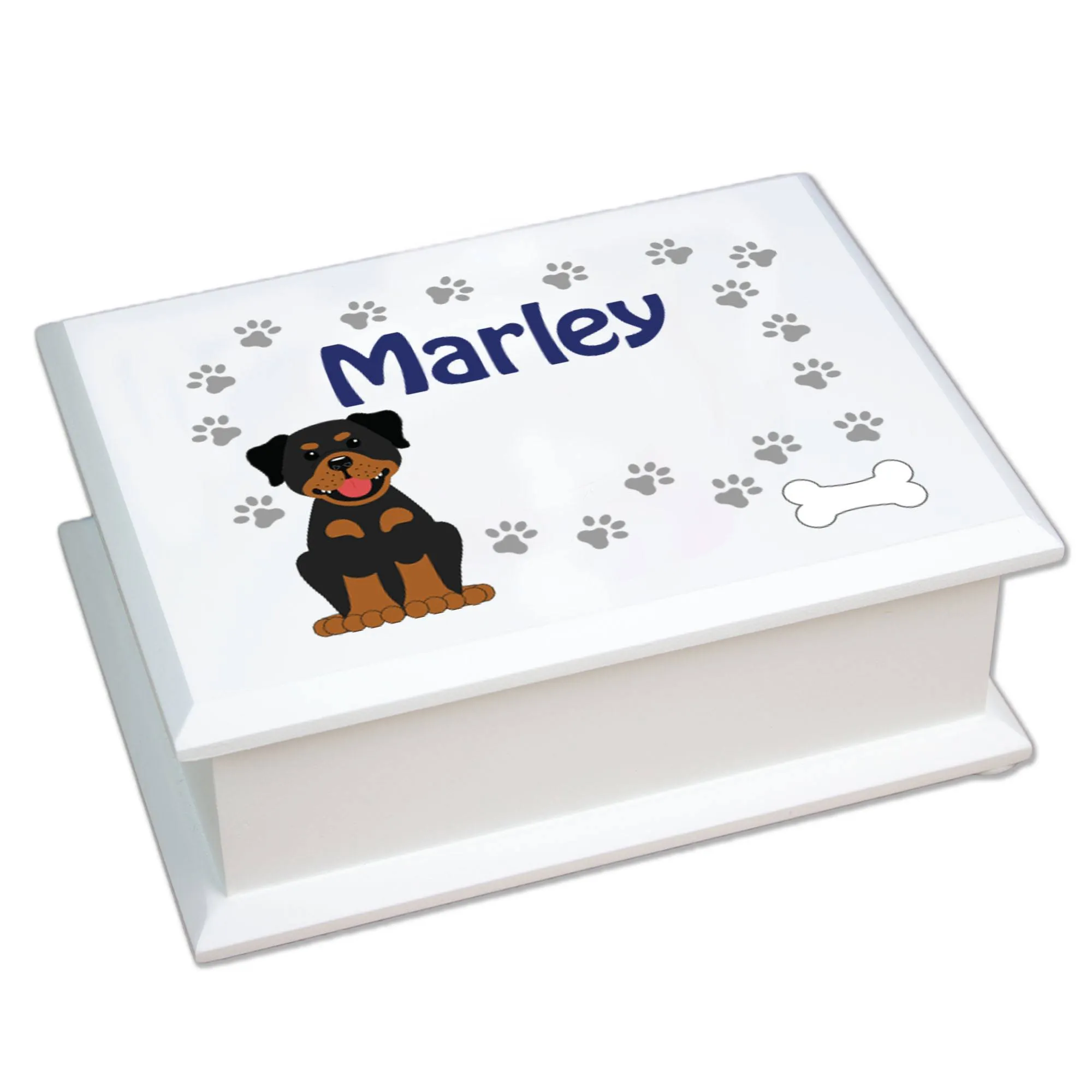 Lift Top Jewelry Box - Dog Breed