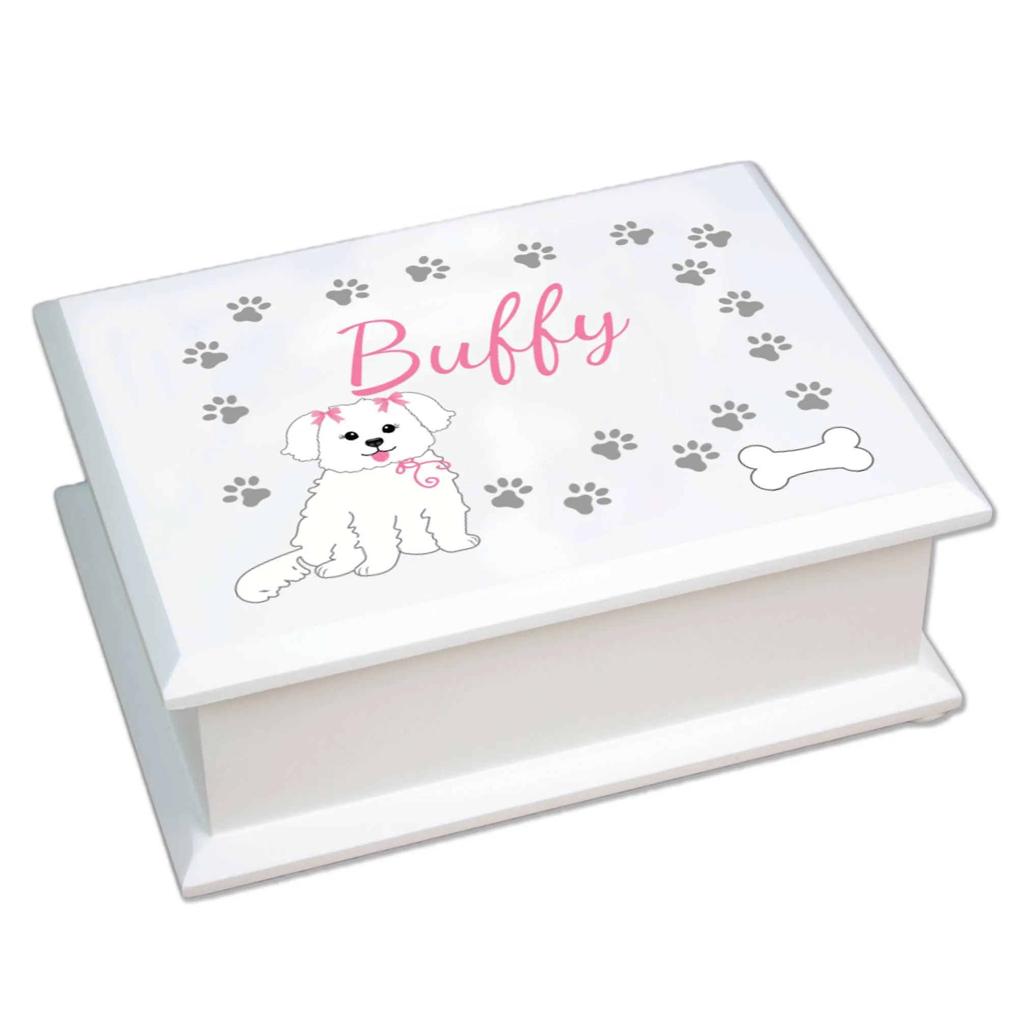 Lift Top Jewelry Box - Dog Breed