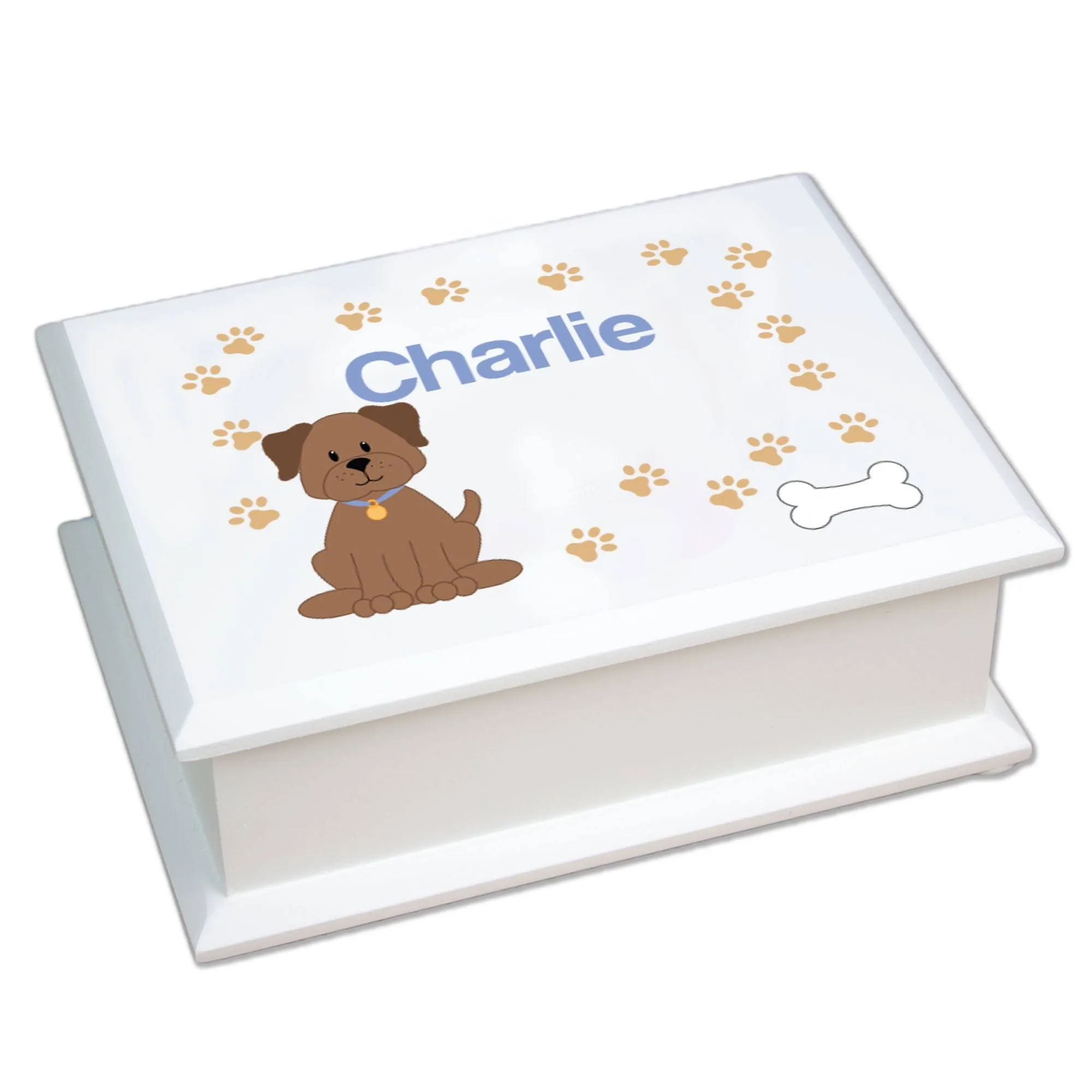 Lift Top Jewelry Box - Dog Breed
