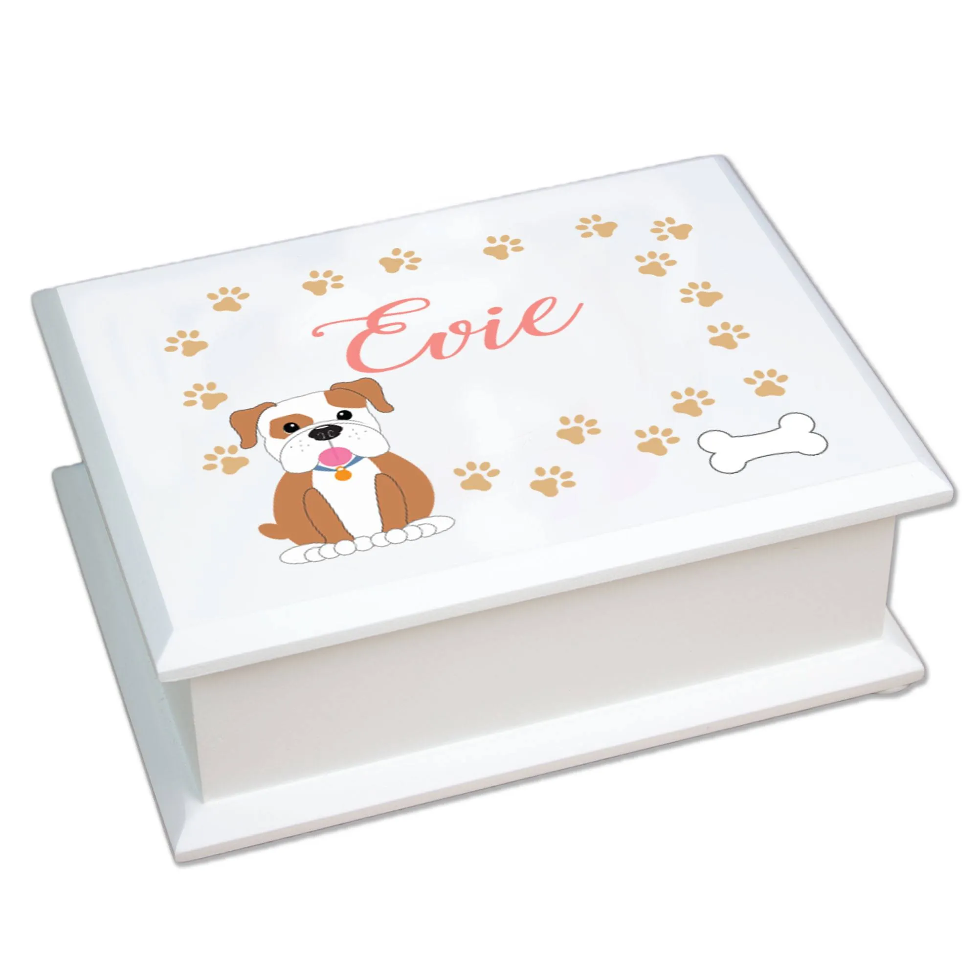 Lift Top Jewelry Box - Dog Breed