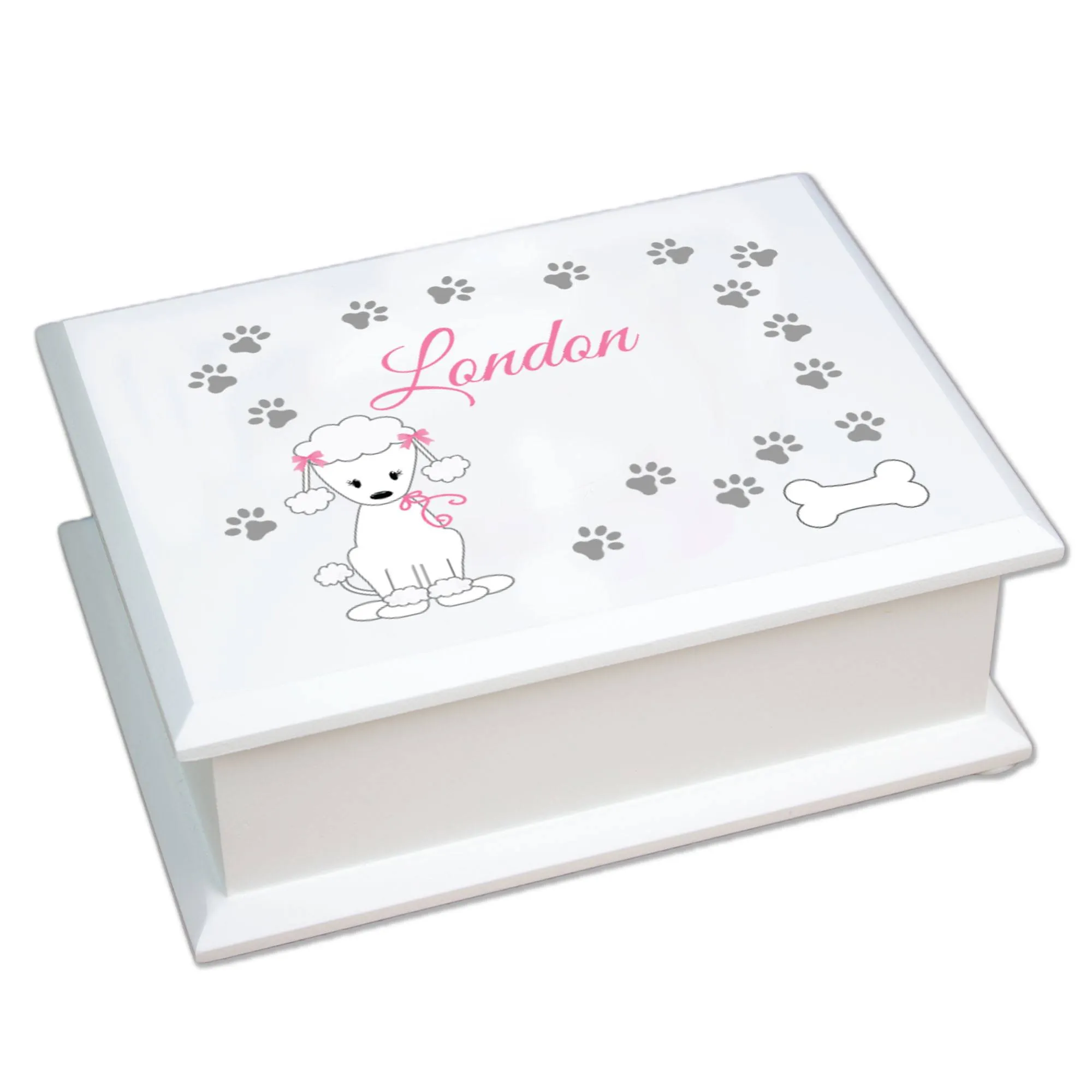 Lift Top Jewelry Box - Dog Breed