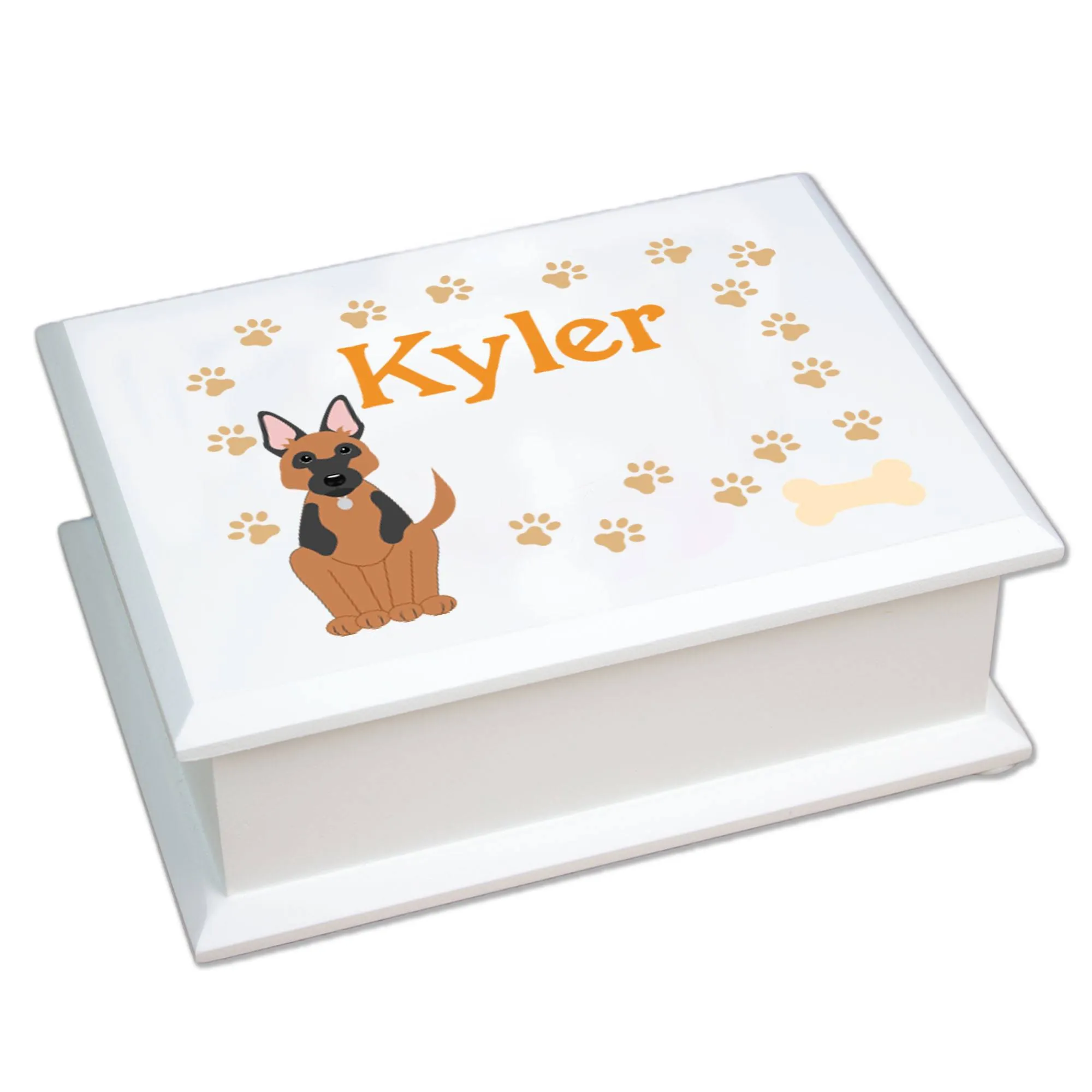 Lift Top Jewelry Box - Dog Breed