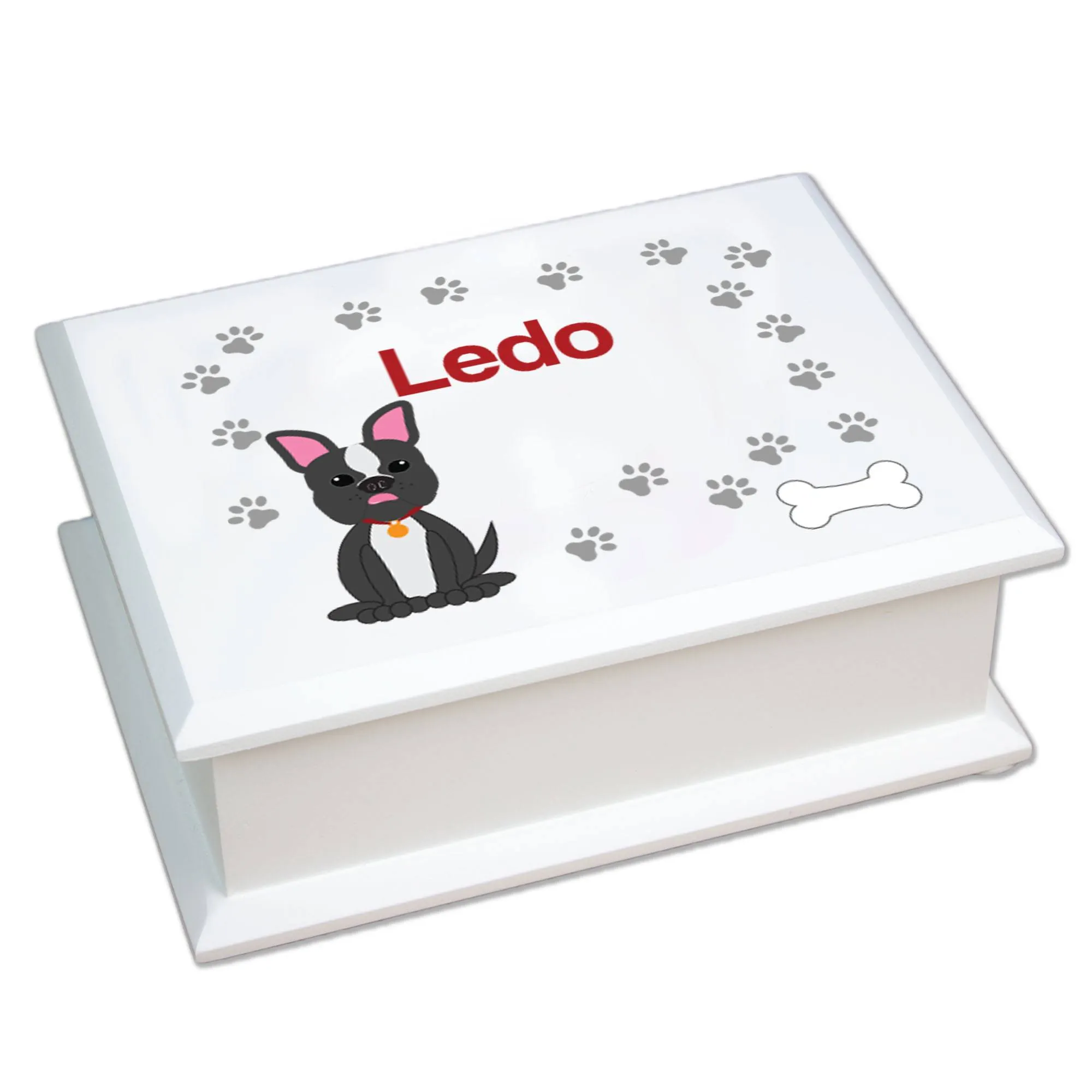 Lift Top Jewelry Box - Dog Breed