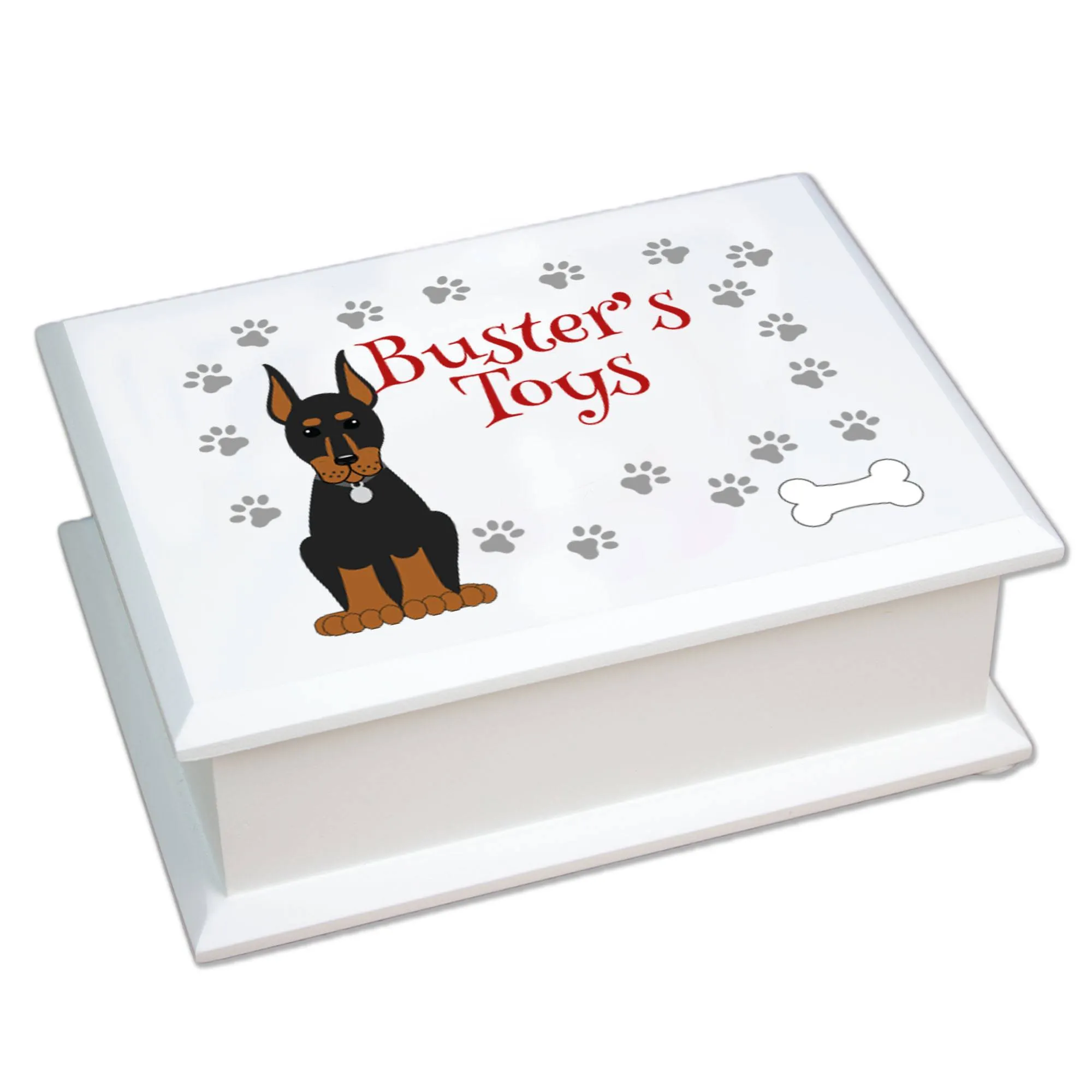 Lift Top Jewelry Box - Dog Breed