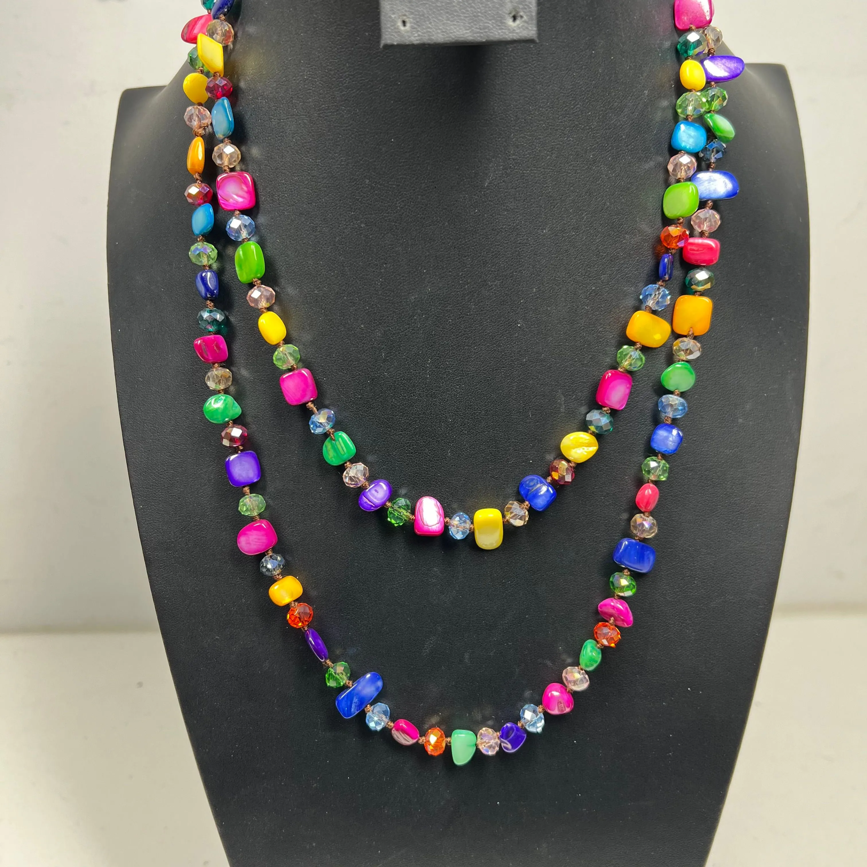 Lot of 3 Colorful Beaded Necklaces for Layering