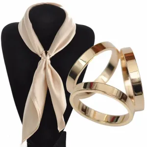 Lux Crystal Scarf Brooch