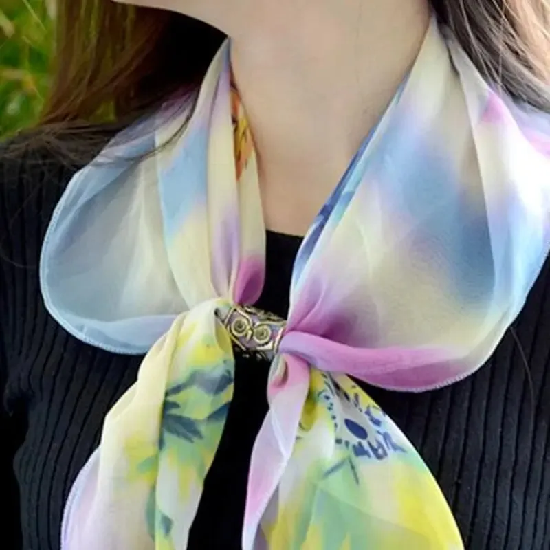 Lux Crystal Scarf Brooch