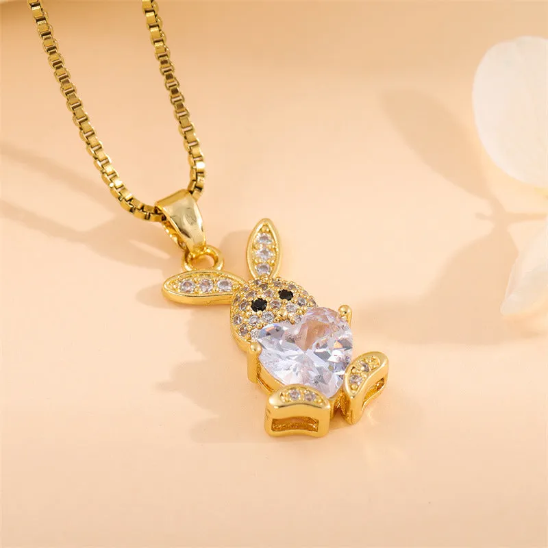 Minimalist Animal Stainless Steel Electroplating Necklaces
