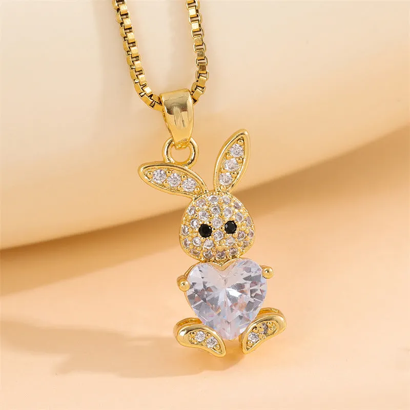 Minimalist Animal Stainless Steel Electroplating Necklaces