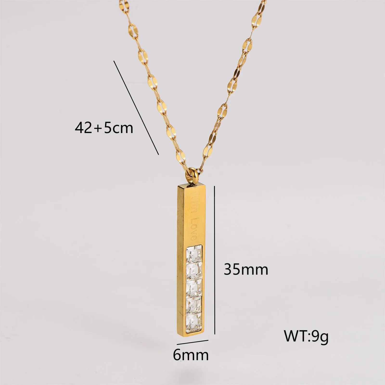 Minimalist Asymmetrical Tassel Bowknot Stainless Steel Electroplating Necklaces