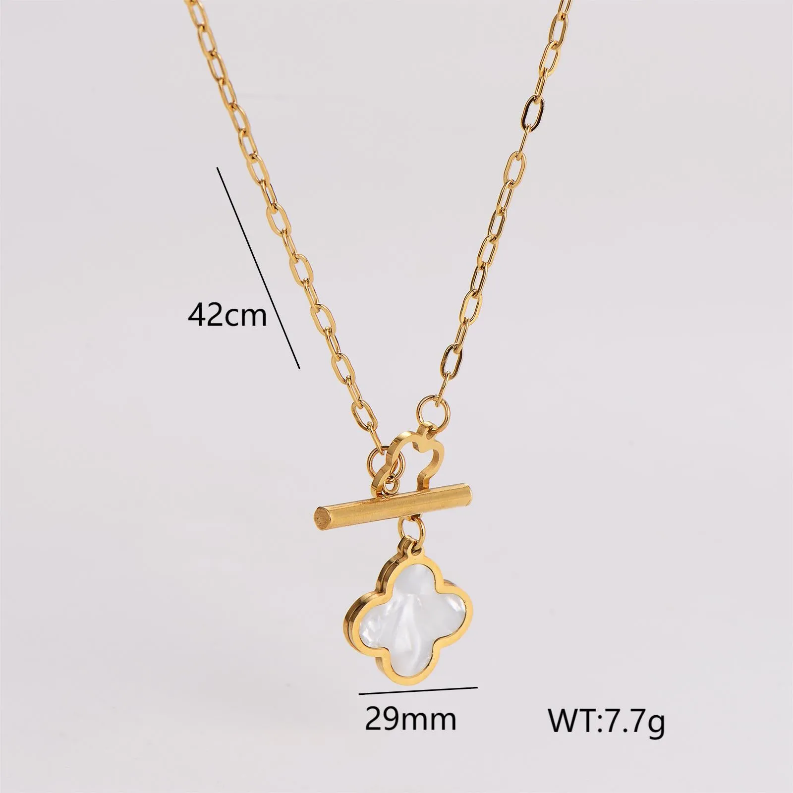 Minimalist Asymmetrical Tassel Bowknot Stainless Steel Electroplating Necklaces