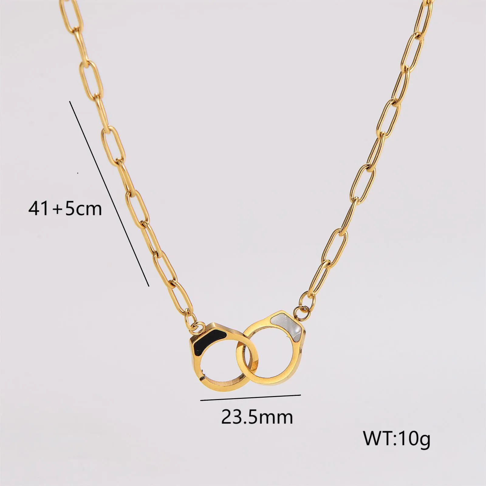 Minimalist Asymmetrical Tassel Bowknot Stainless Steel Electroplating Necklaces