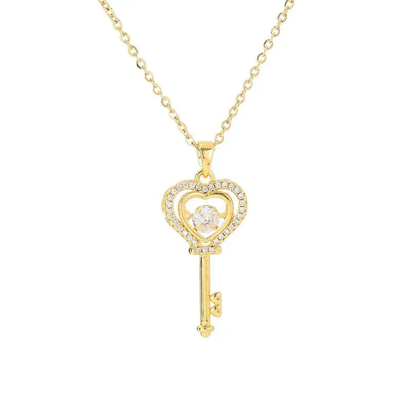 Minimalist Crown Titanium Steel 18K Gold Plated Necklaces