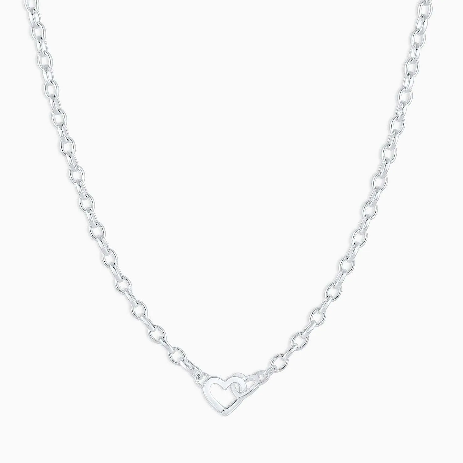 Minimalist Heart Titanium Steel Electroplating Necklaces