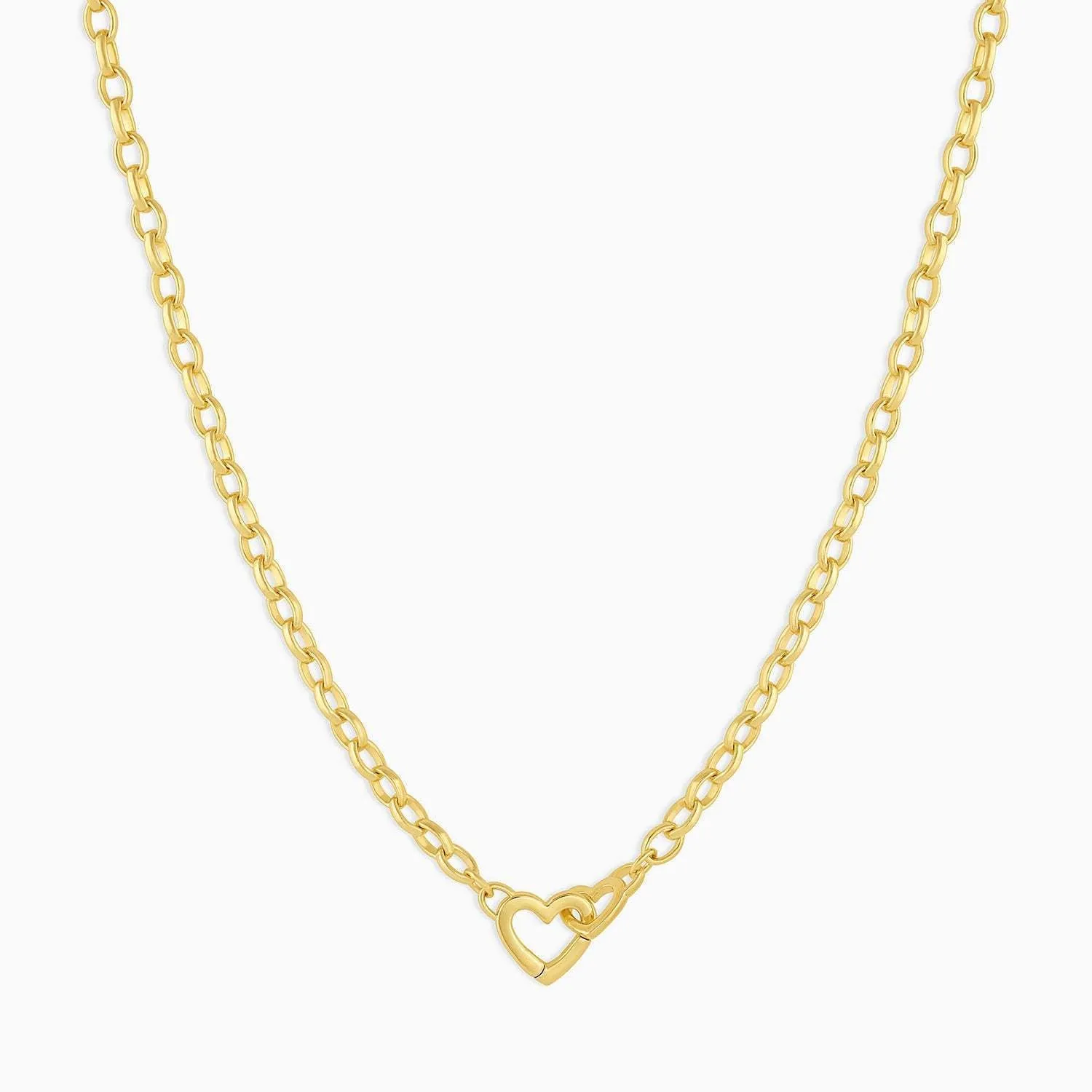 Minimalist Heart Titanium Steel Electroplating Necklaces